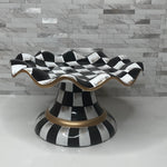 Checkered Fluted Cake Stand