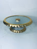 Gold Ruffle Cake Stand Round