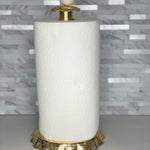 Gold Ruffle Paper Towel Holder