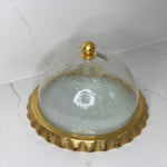 Gold Ruffle Cake Dome