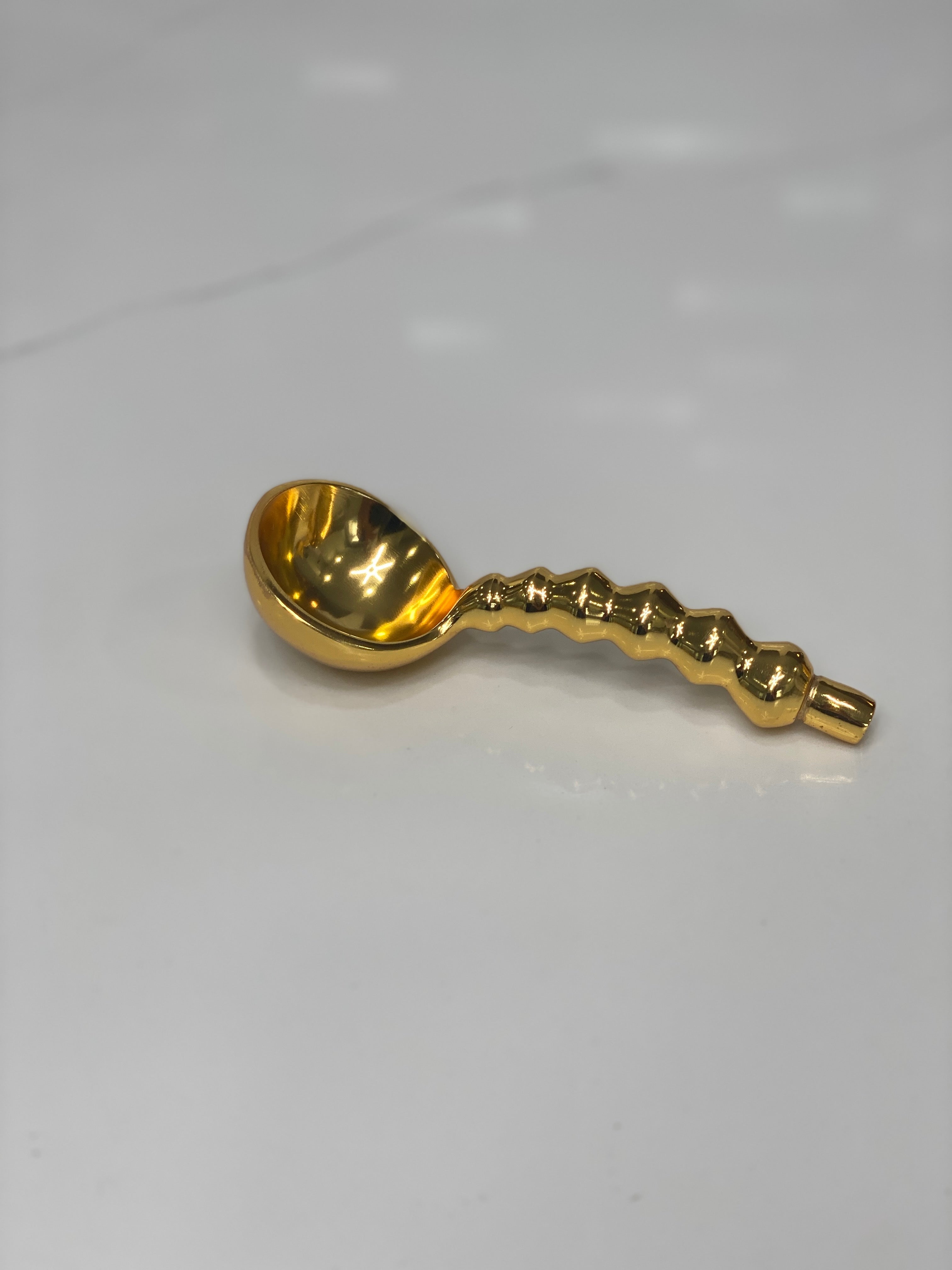 Gold Gilded Beaded Spoon
