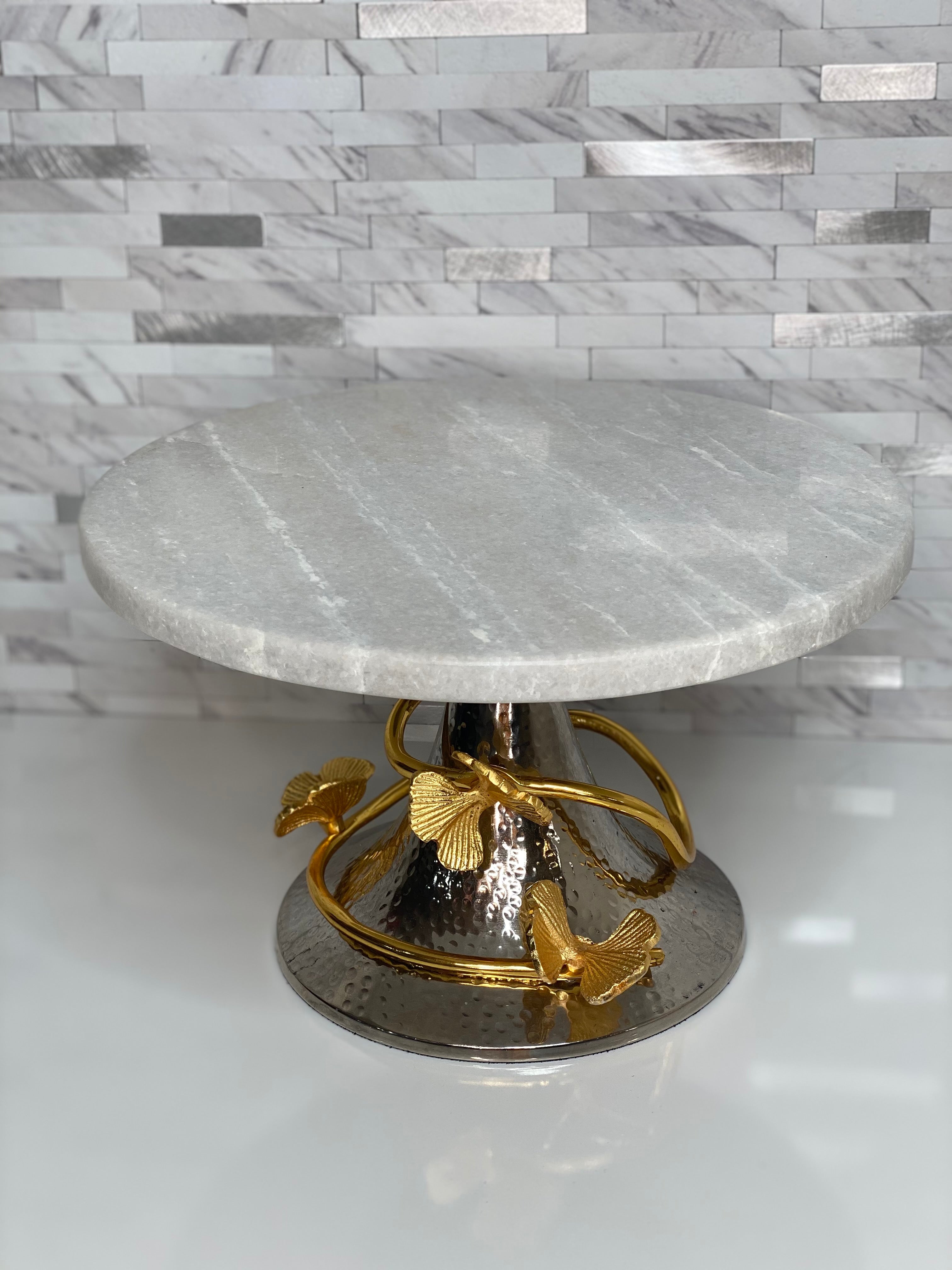 Butterfly Marble Cake stand