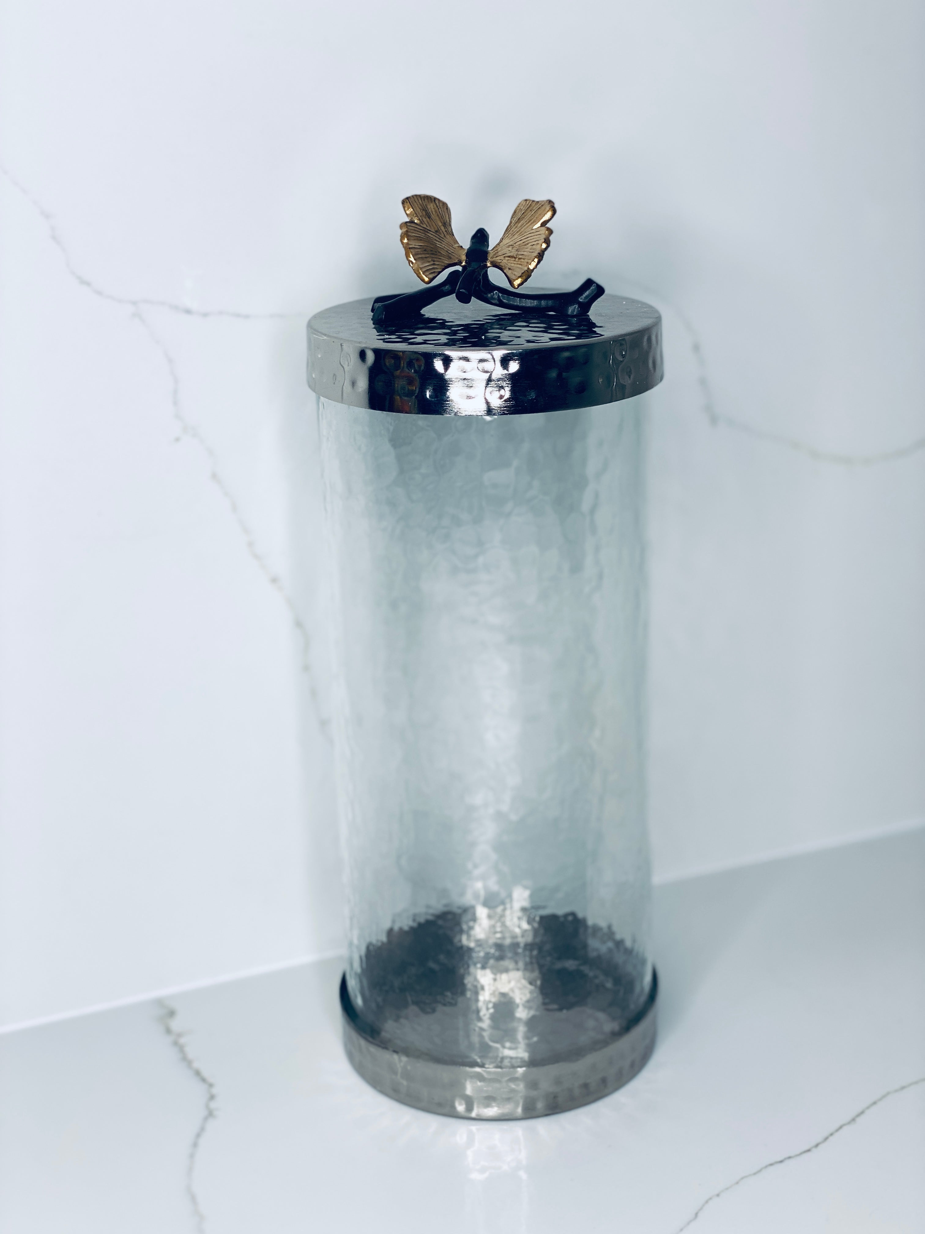 Butterfly Canisters Gold