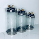 Butterfly Canisters Gold