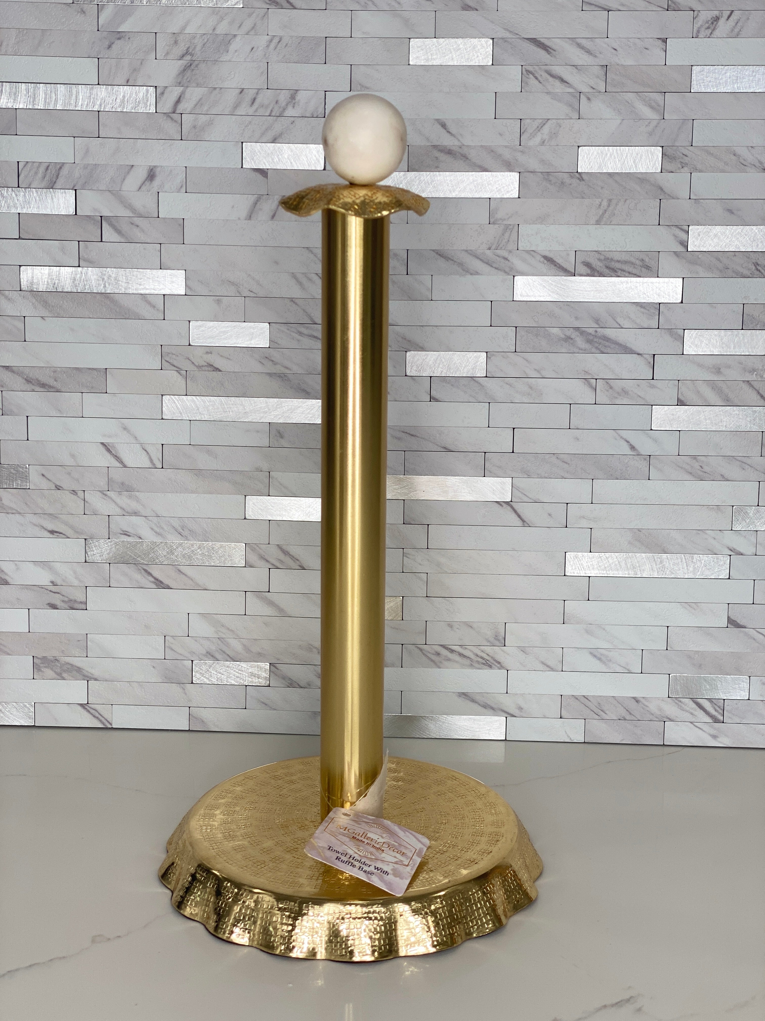 Gold Ruffle Paper Towel Holder – MGallerieDecor
