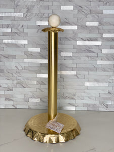Gold Ruffle Paper Towel Holder