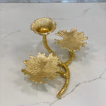 Trio Golden Leaf Votive