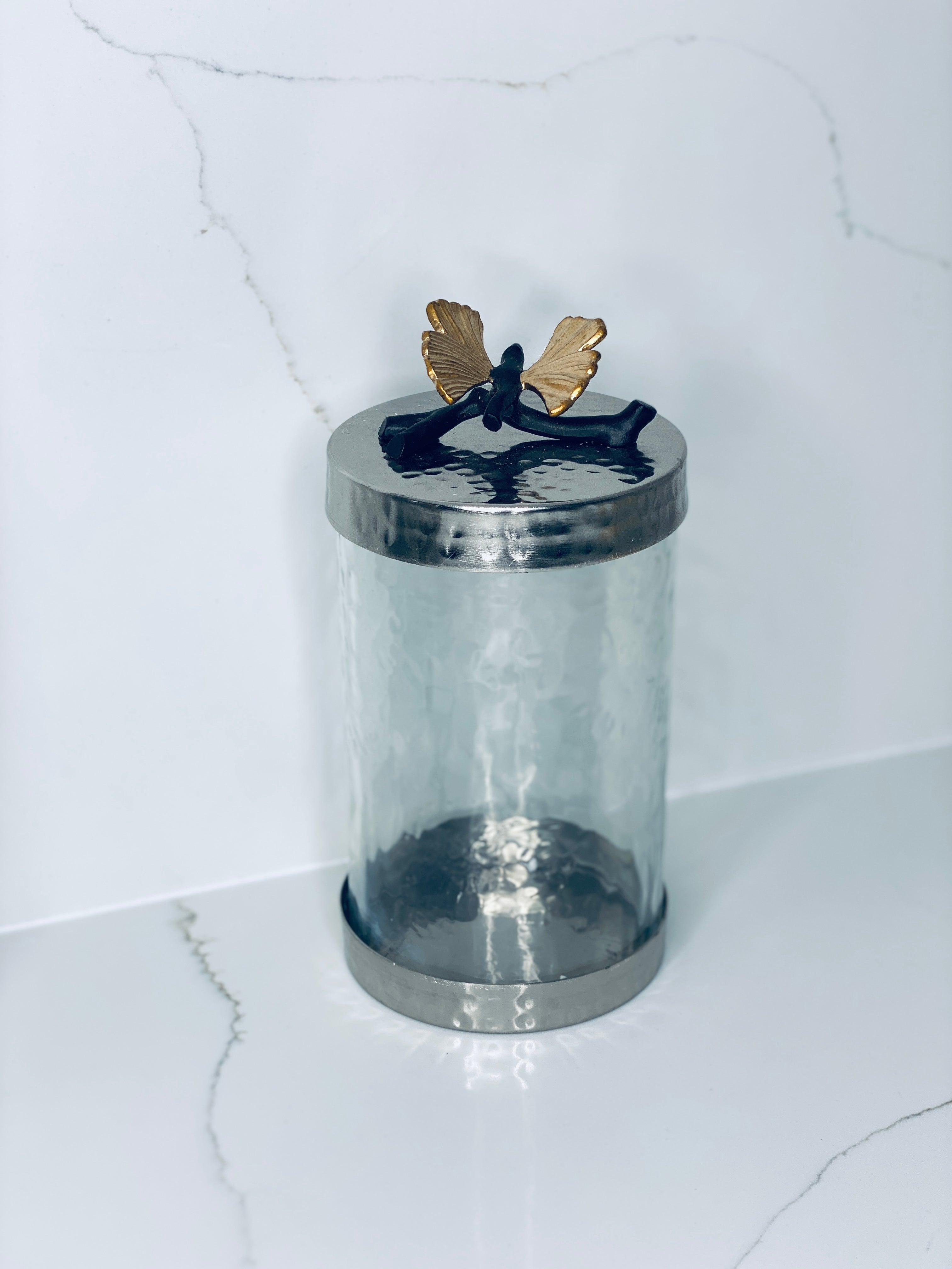 Butterfly Canisters Gold