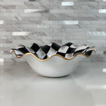Checkered Fluted bowl