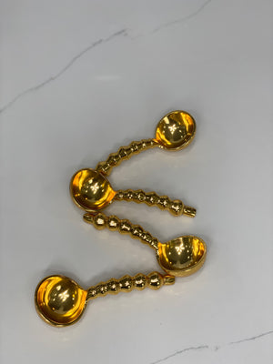 Gold Gilded Beaded Spoon