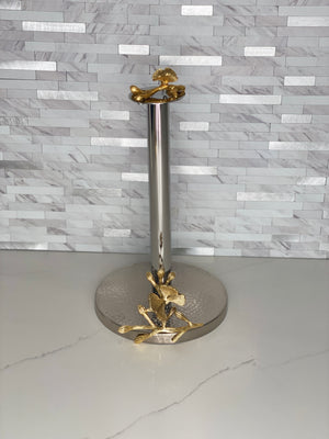 Gold Butterfly Paper Towel Holder