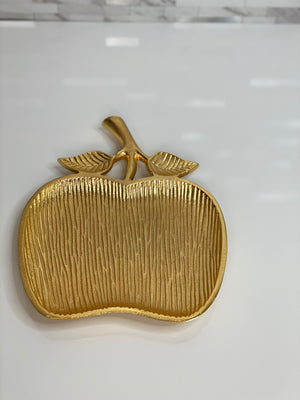 Gold Apple Tray