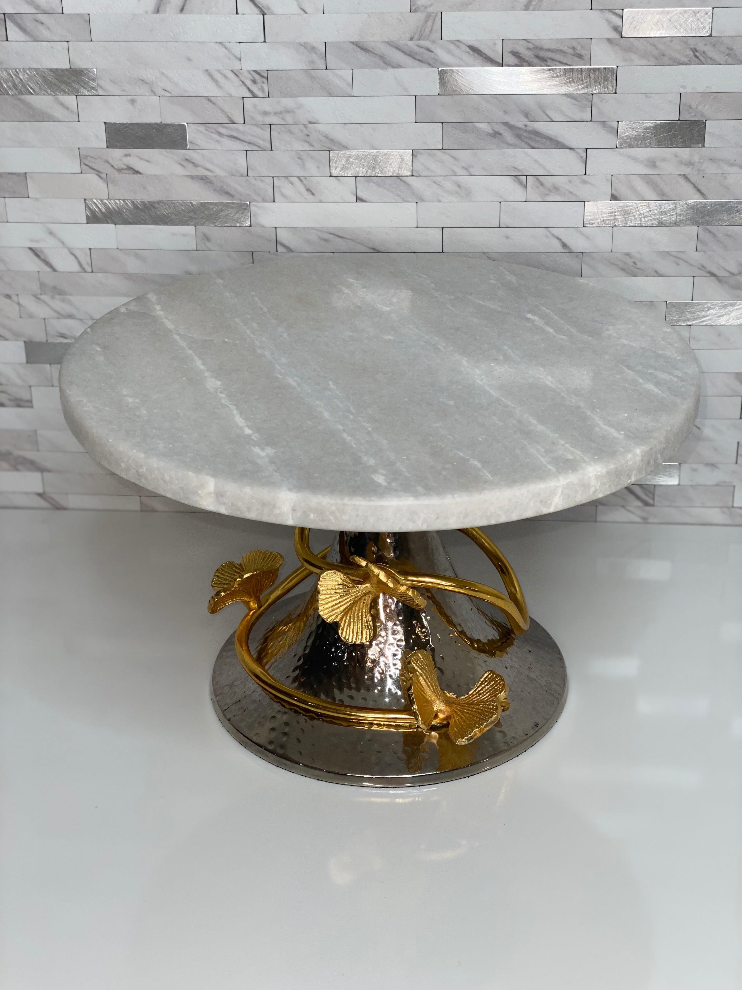 Butterfly Marble Cake stand