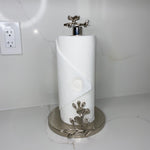 Silver Butterfly Paper Towel Holder