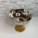 Silver and Gold Lotus bowl