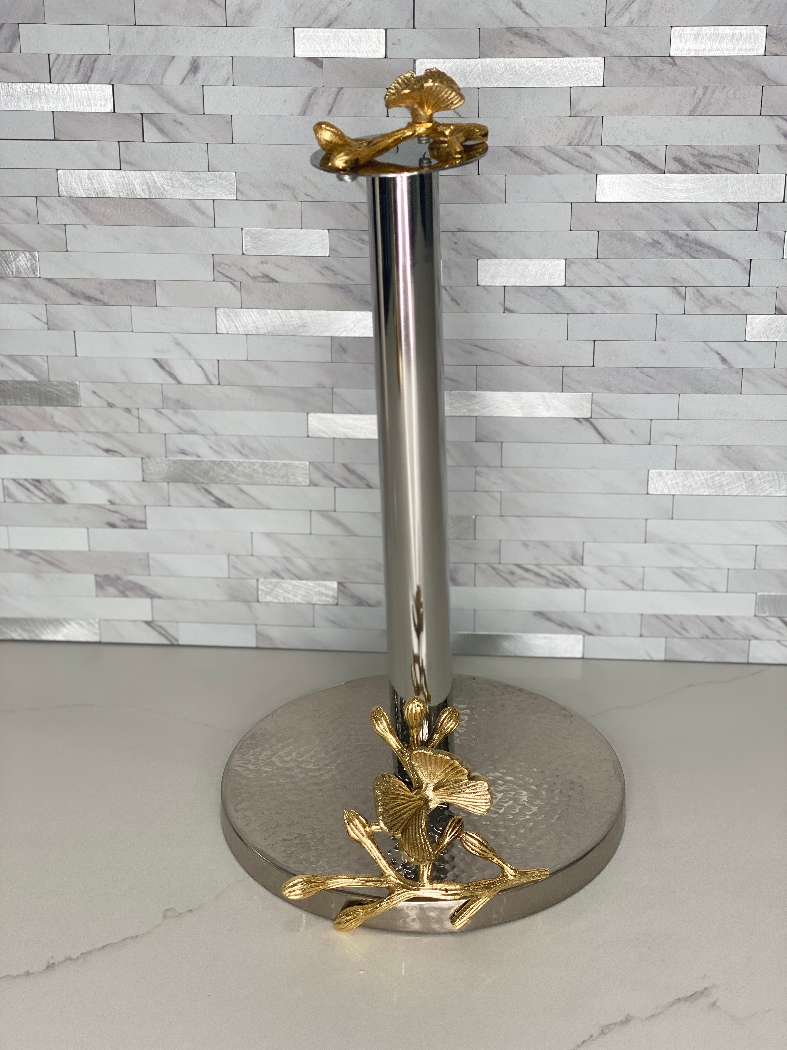 Kitchen Details Metal Silver Paper Towel Holder | 26260-SS