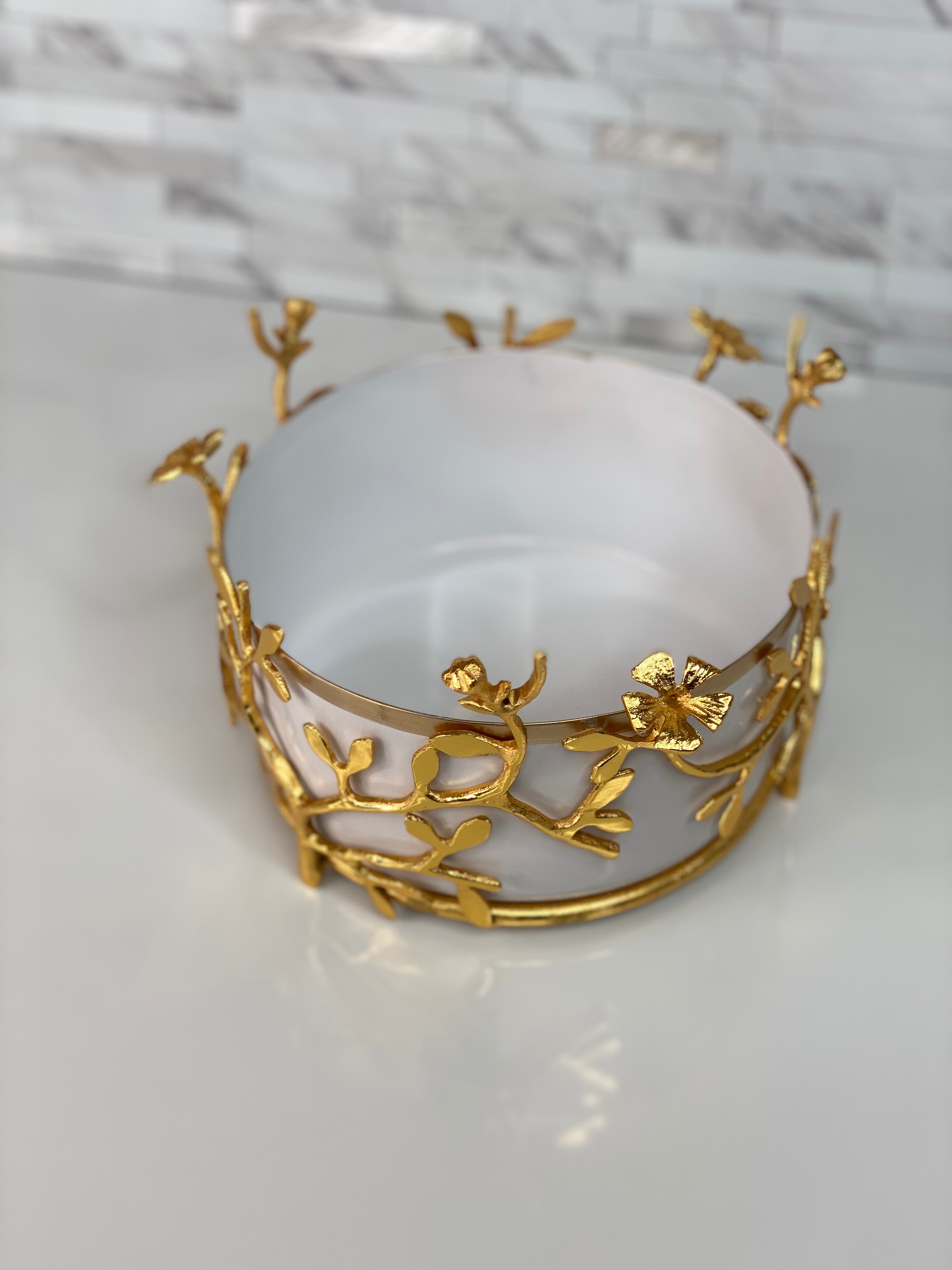Gold Leaf Frame Bowl