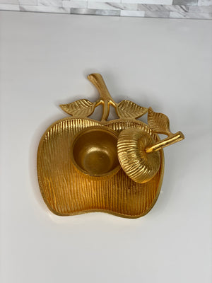 Gold Apple Tray
