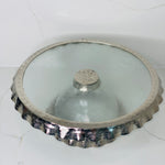 Silver Ruffle Cake Stand Round