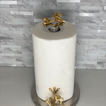 Gold Butterfly Paper Towel Holder
