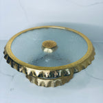 Gold Ruffle Cake Stand Round