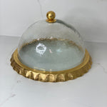 Gold Ruffle Cake Dome