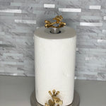 Gold Butterfly Paper Towel Holder