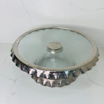 Silver Ruffle Cake Stand Round