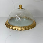 Gold Ruffle Cake Dome