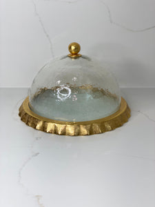 Gold Ruffle Cake Dome