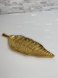 Gold Metal Leaf Tray