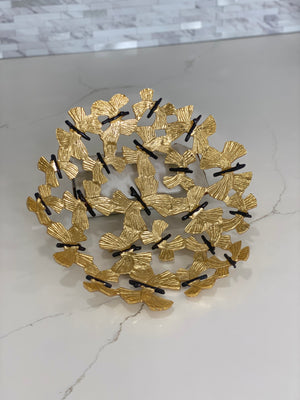 Gold Butterfly Basket