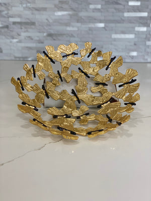 Gold Butterfly Basket