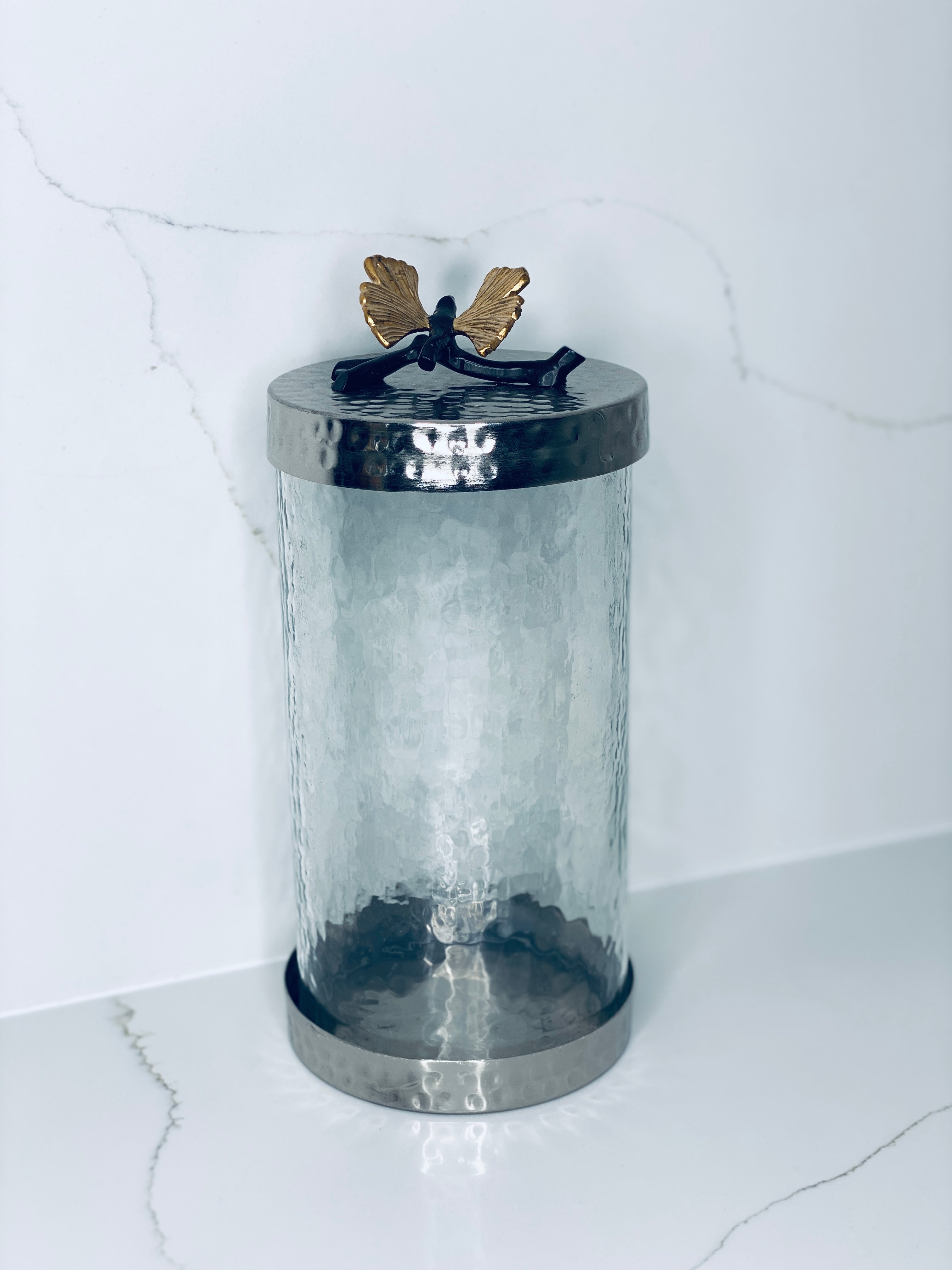 Butterfly Canisters Gold