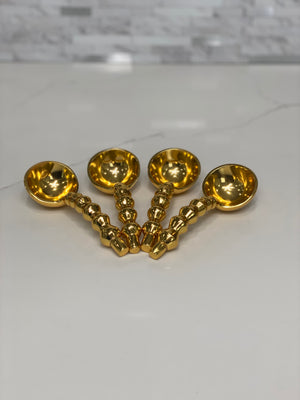 Gold Gilded Beaded Spoon
