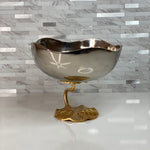 Silver and Gold Lotus bowl