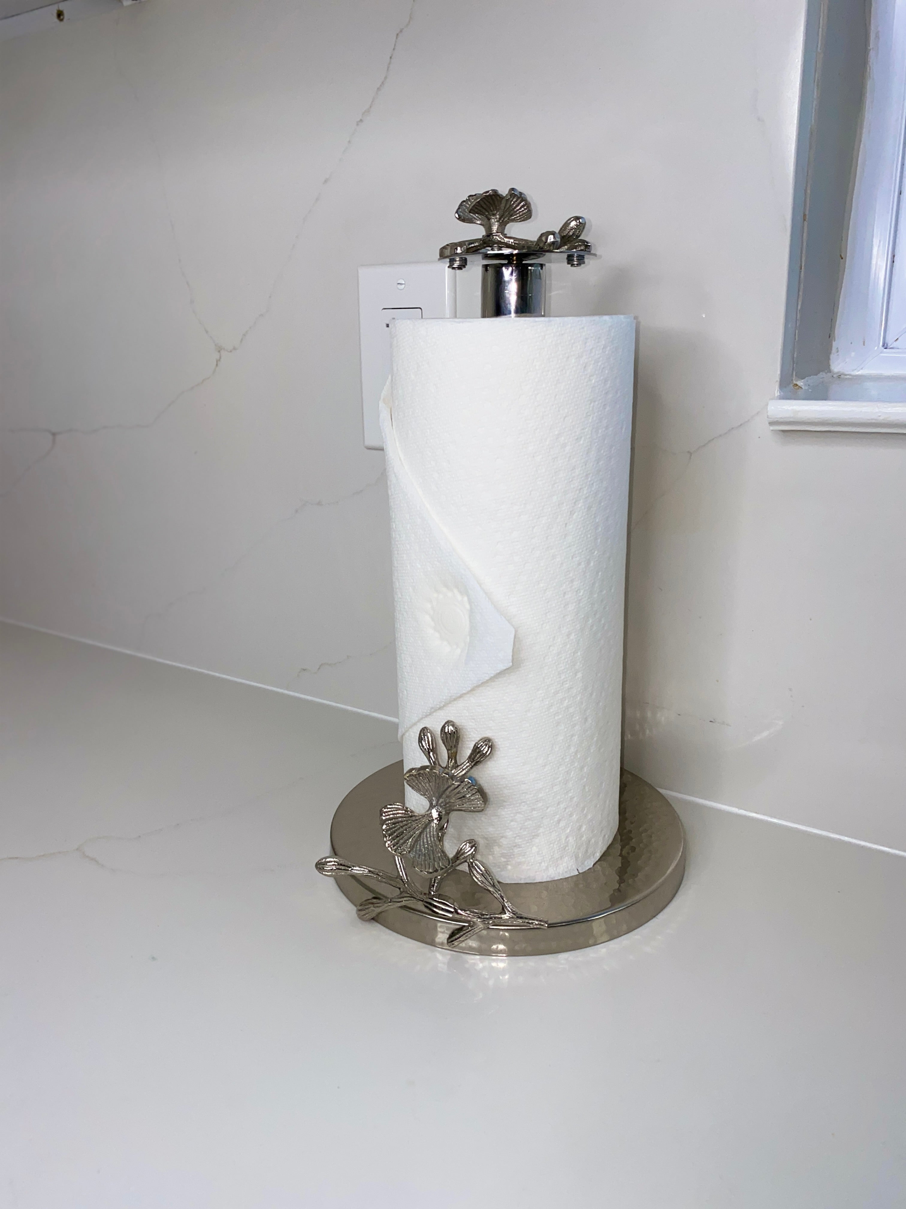 Silver Butterfly Paper Towel Holder – MGallerieDecor