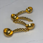 Gold Gilded Beaded Spoon