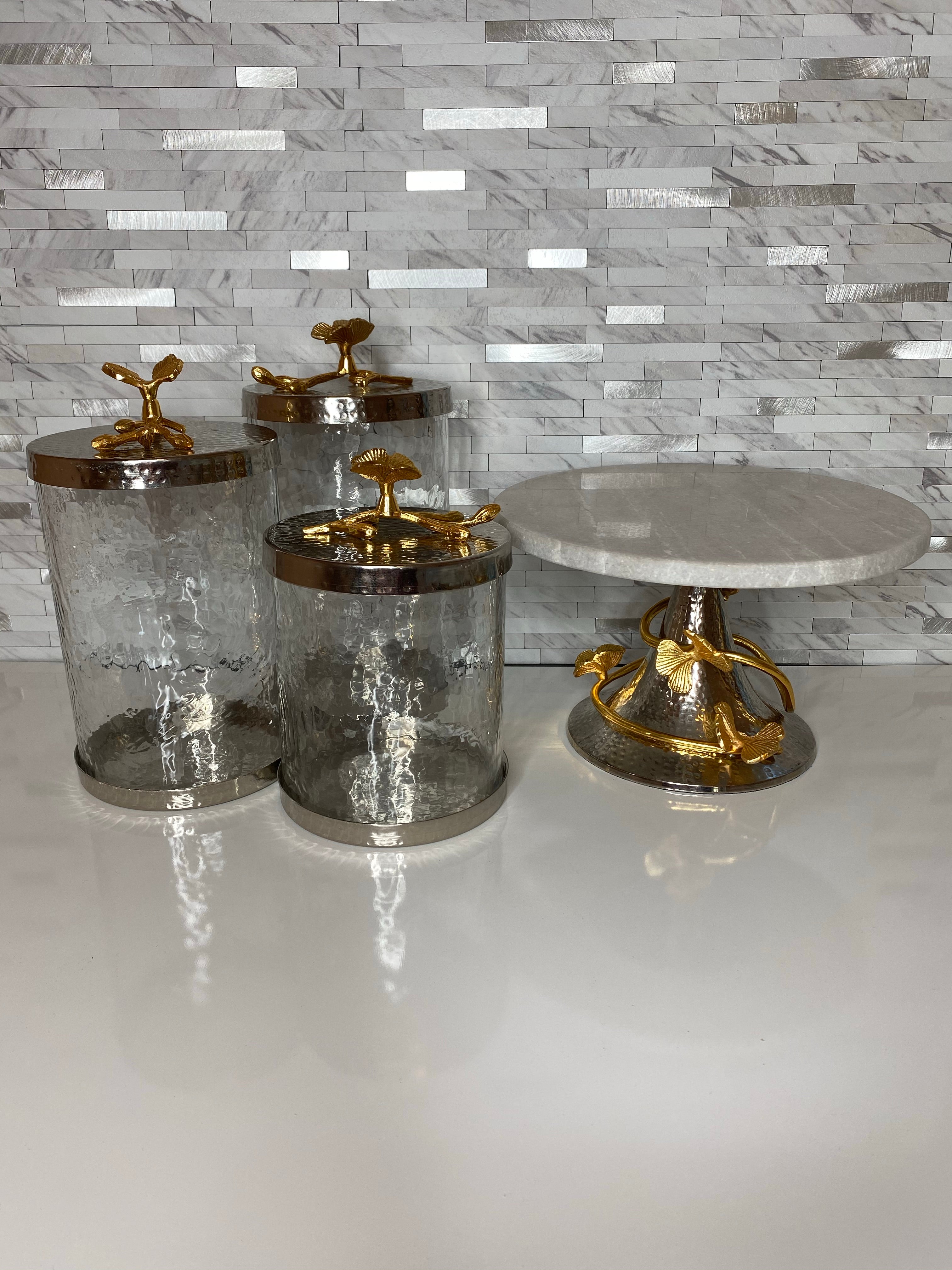 Butterfly Marble Cake stand