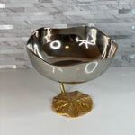 Silver and Gold Lotus bowl