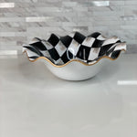 Checkered Fluted bowl