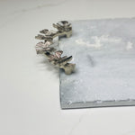 Silver Butterfly Marble Tray