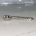 Silver hammered spoons