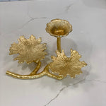 Trio Golden Leaf Votive