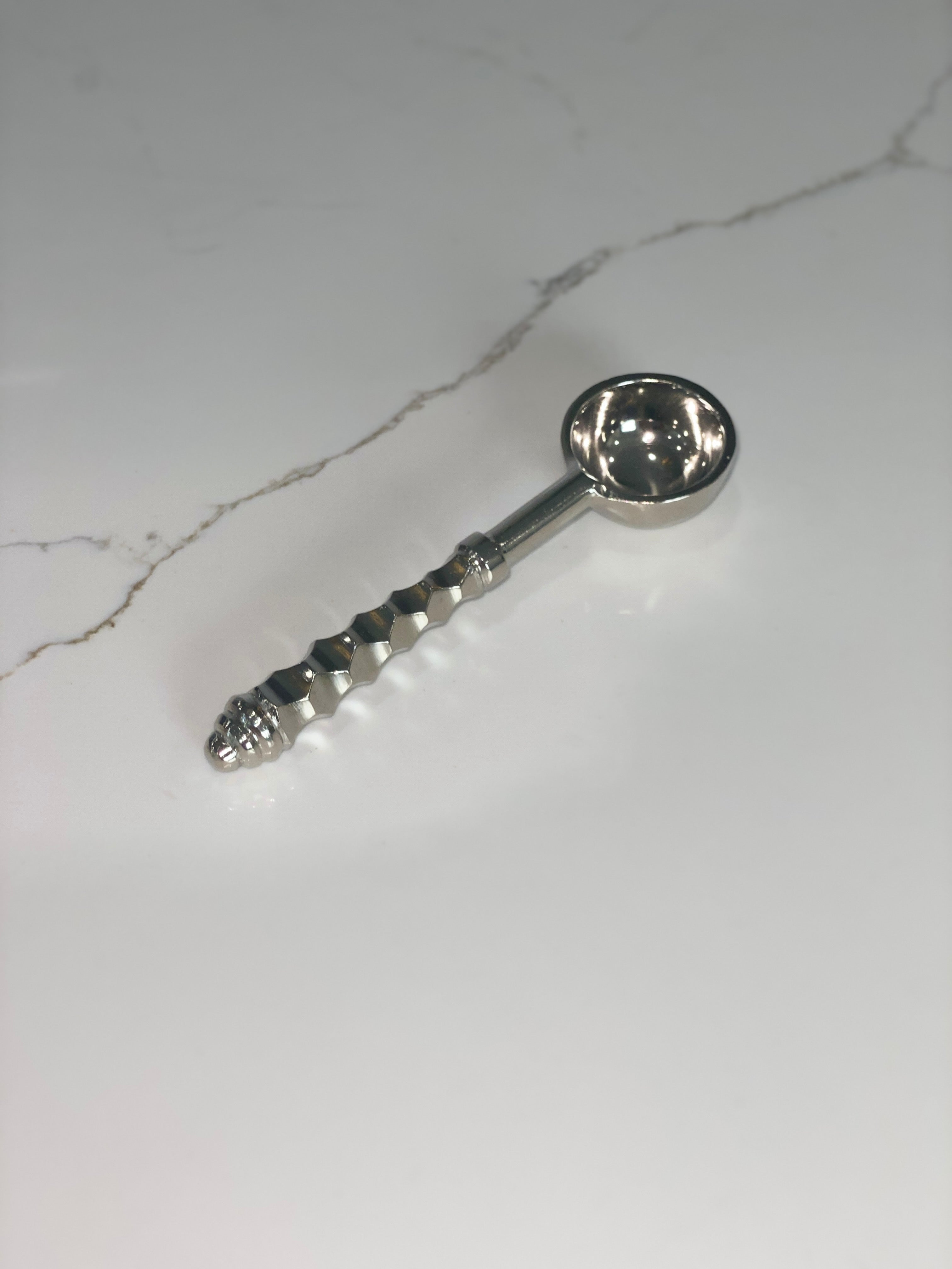 Silver hammered spoons