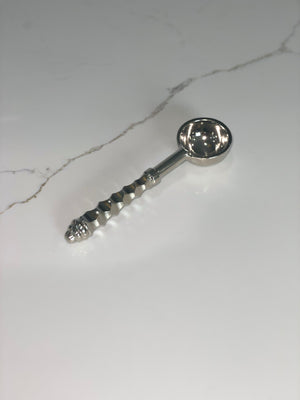 Silver hammered spoons