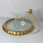 Gold Ruffle Cake Dome
