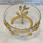 Butterfly Leaf Branch Bowl Gold