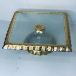 Gold Ruffle Cake Stand Square
