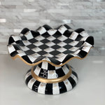Checkered Fluted Cake Stand